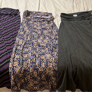 Three maxi skirts